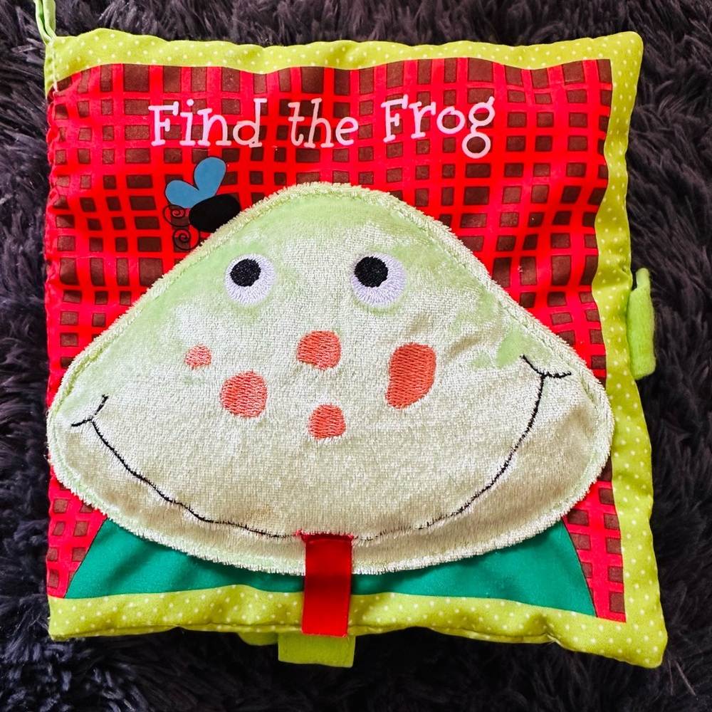 Manhattan Toy Company Find the Frog Plush Book